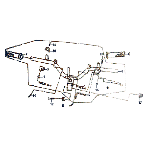 Lenker Bremshebelkabel Sym Symphony (BK5560) schwarz