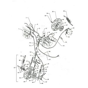 Lenkungsteile - Räder Beta Ycon Team gelb 2005 2-Takt