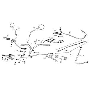 Lenkungsteile AGM Fashion schwarz