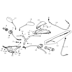 Lenkungsteile AGM Fuchs rot matt