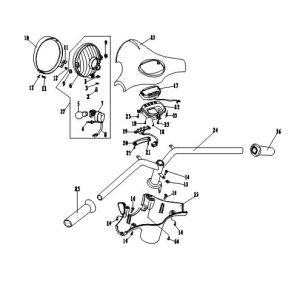 Lenkungsteile Fosti Veneri schwarz