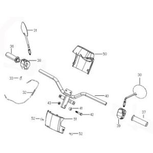 Lenkungsteile Benzhou ZN50QT-36 creme