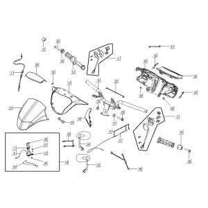 Lenkungsteile Kymco Agility 16'+ 4-Takt-Einspritzung euro4 Rot