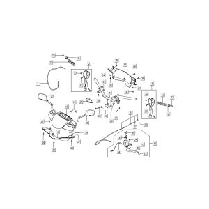 Lenkungsteile Kymco B&W LC 2-Takt Silber