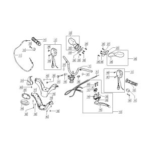 Lenkungsteile Kymco Grand Dink 2-Takt Silver