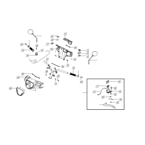 Lenkungsteile Kymco Like ab 2018 mattsilber