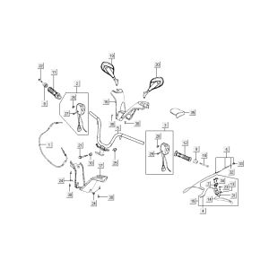 Lenkungsteile Kymco New Dink 4-Takt schwarz metallic