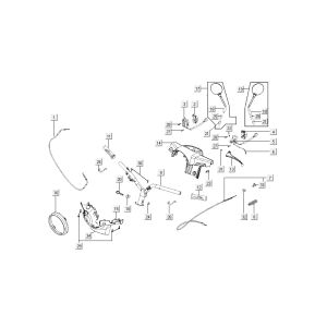 Lenkungsteile Kymco New Sento 4-Takt 50i blau