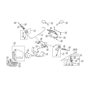 Lenkungsteile Kymco People S 4-Takt Titanium