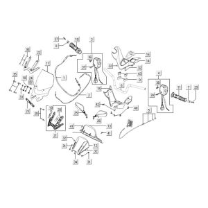 Lenkungsteile Kymco Xciting 500i