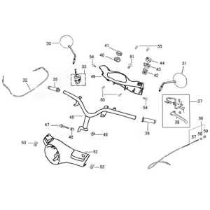 Lenkungsteile Neco Azzuro hellblau metallic