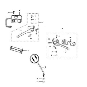 Lenkungsteile Peugeot Ludix ein 2-Takt