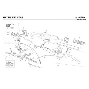 Lenkungsteile Rieju Rs2 pro schwarz 2009 2-Takt