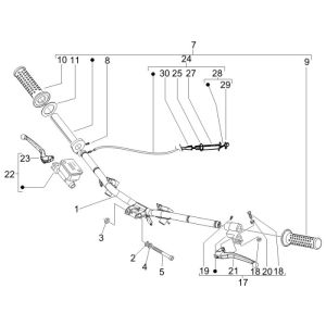 Lenkungsteile Vespa Lx 2-Takt