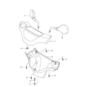 Zahnstange - Spiegel Yamaha Bw's 2-Takt