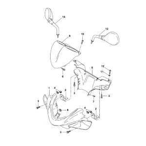 Lenkgetriebe Yamaha Aerox 2-Takt