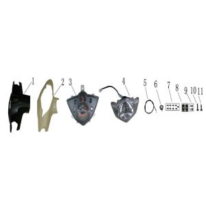 Lenkerdeckel-Counter AGM Fly weiß