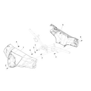 Piaggio Liberty 125 4-Takt 3V IE ABS-Lenkradabdeckungen (IGET Euro 5)