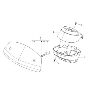 Lenkerabdeckungen Vespa GTV 250 4T 4V IE