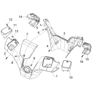 Lenkradhülle Piaggio MP3 300LT Sport 2009-2014