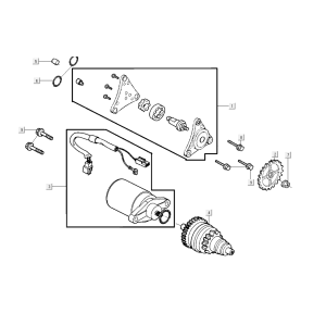 Starter-Ölpumpe Kymco Super8 Street 50i E4 Mattgrau