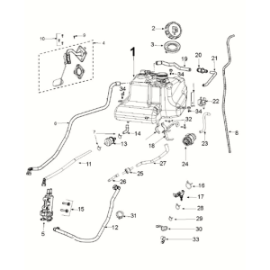 Benzintank - Benzinpumpe - Peugeot Kisbee 4-takt Euro 5