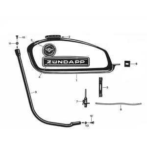 Kraftstofftank - Zündapp 529 Benzinhahn alle Typen