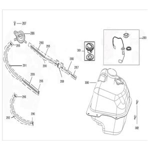 Benzintank China Zip schwarz