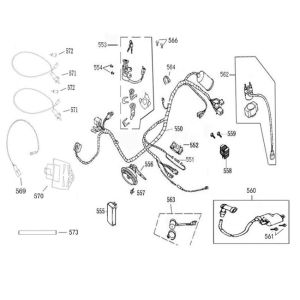 Zündschloss-Kabelbaum China Grande Retro Euro4