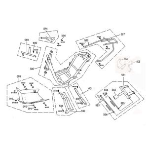 Rahmen Teile China Grande Retro Euro4