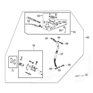 Bremsteile rechts China Grande Retro