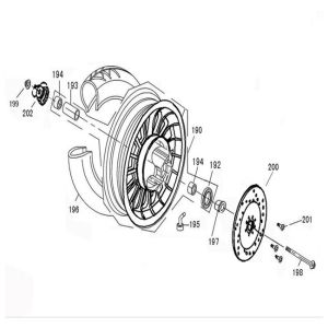 Vorderrad China Joy /Legend-Voorwiel China Joy / Legend