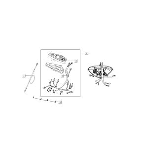 Countercockpit Kymco Super 8 4-Takt (2007-2009) orange