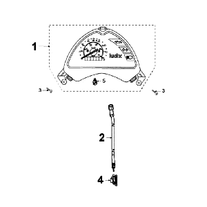Theke Peugeot Ludix 12 schwarz