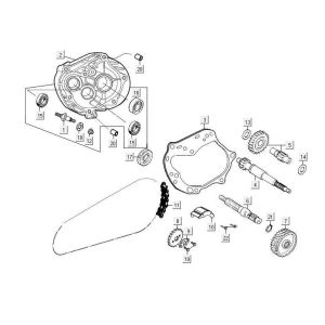 Getriebe Kymco Maxxer 90 Schwarz