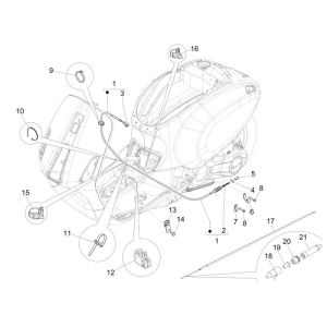 Kabel Vespa Sprint 2-Takt