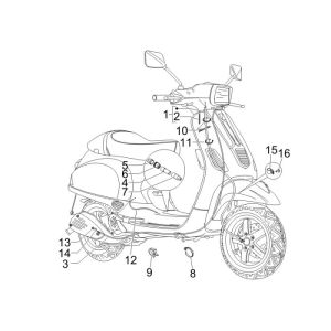Kabel Vespa S 2-Takt
