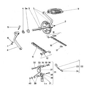 Trapas- kettingen - kettingspanner Puch Maxi
