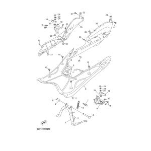 Trittbrett - Hauptstand Yamaha Neos 4-Takt (nach 2008)