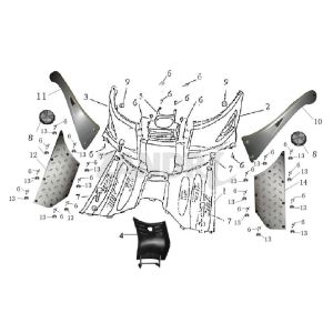 Trittbrett BTC Grande Retro GT1 weiß schwarz