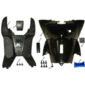 Trittbrett China Touring blau