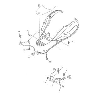 Trittbrett - Haupständer Yamaha Neo's 2-Takt (2003 bis 2008)