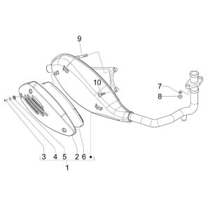 Auspuff Piaggio Liberty 2-Takt