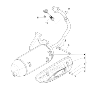 Piaggio Liberty 50 4-Takt-Auspuff (IGET Euro 5)