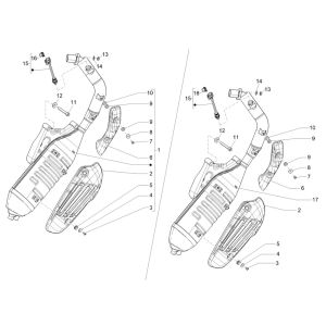 Piaggio Liberty 125 4-Takt 3V IE ABS-Auspuff (IGET Euro 5)