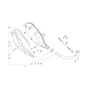 Piaggio MP3 300 HPE /300 HPE SPORT E5 ABS 2020-2022 Auspuff (EMEA)