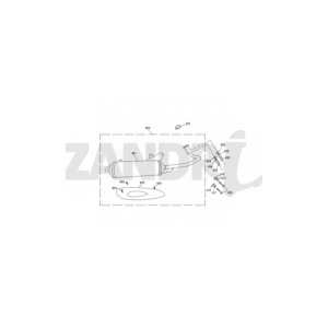 Auspuff Santini San Remo blau