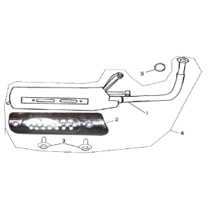 Auspuff China GT weiß