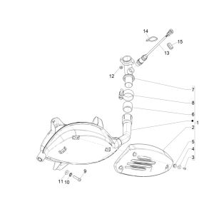 Auspuff Vespa GTS 300 HPE 4T 4V IE ABS E4 2019 (EMEA)