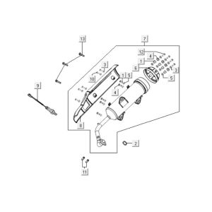 Auspuff Kymco Downtown 125i